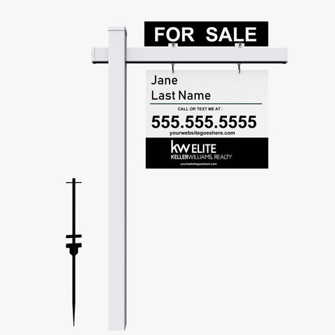 Compass Post Sign Kit Real Estate PVC Post Sign Kit – Creativefy
